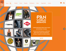 Tablet Screenshot of panworldbrands.com
